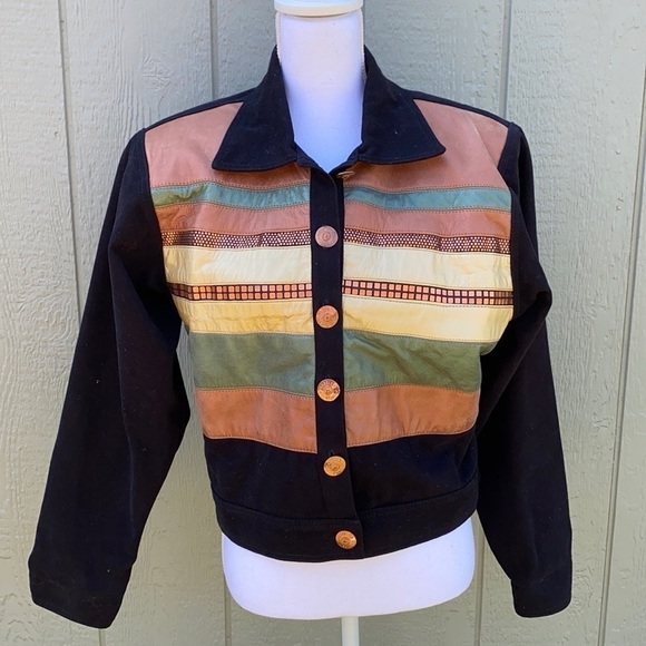 Vintage 80/90s Retro jacket CACHE ISABELLA SOLE - Picture 1 of 8